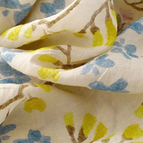 Pure 100% Cotton Leaf Print Shirt Lightweight & Stylish