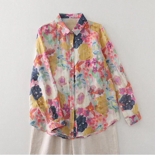 Pure Cotton Printed Full Sleeve Casual Shirt