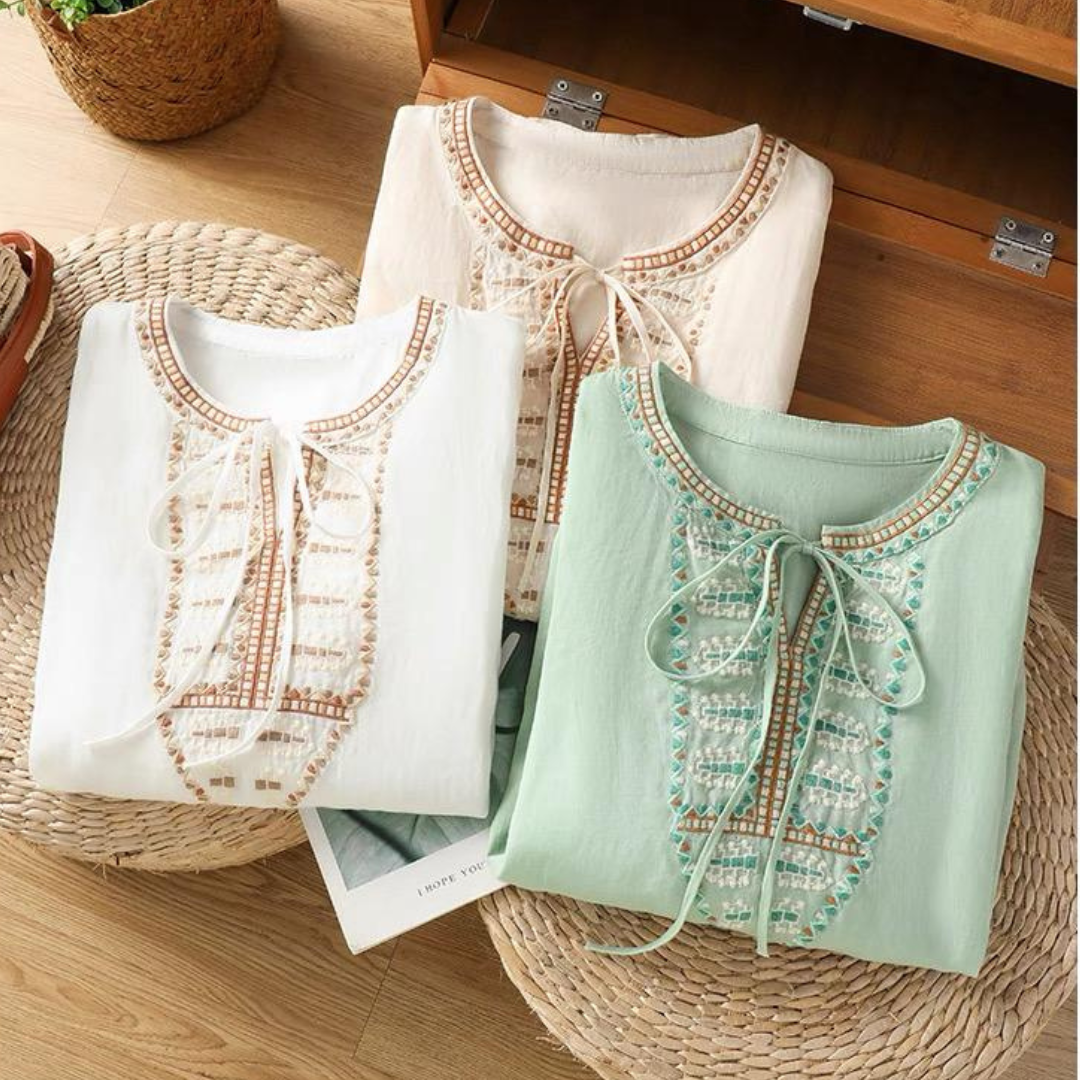 Soft Cotton Ethnic Embroidery Tunic