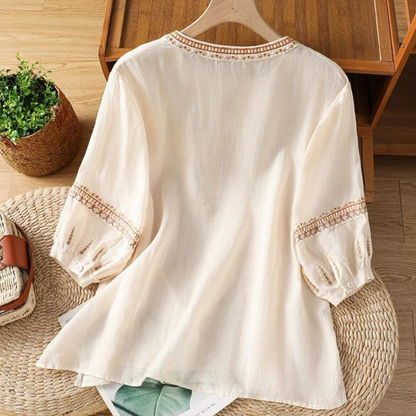 Soft Cotton Ethnic Embroidery Tunic
