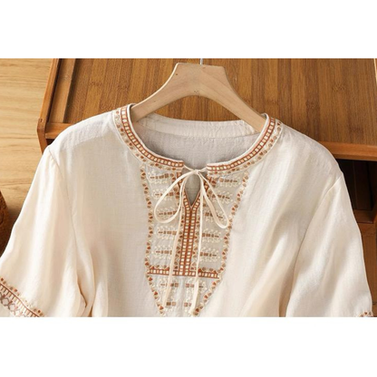 Soft Cotton Ethnic Embroidery Tunic