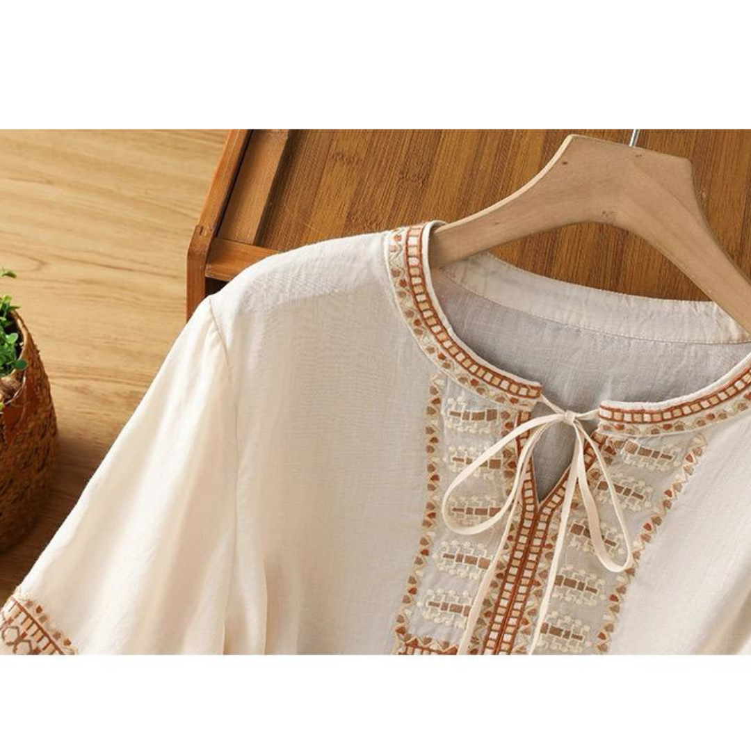 Soft Cotton Ethnic Embroidery Tunic