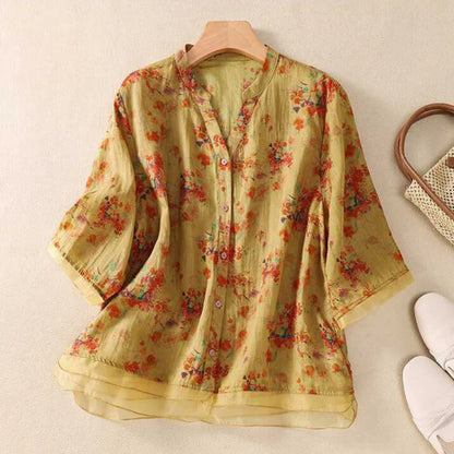 Pure Cotton Floral Printed Shirt
