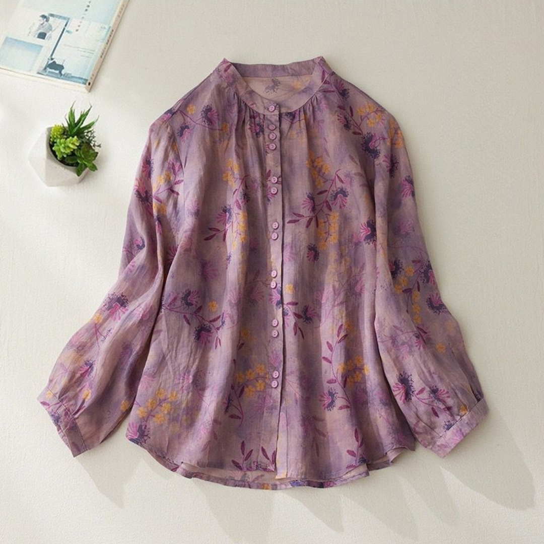 Pure Cotton Floral Printed Casual Shirt