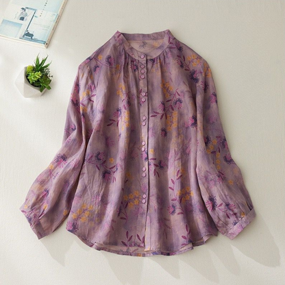 Pure Cotton Floral Printed Casual Shirt