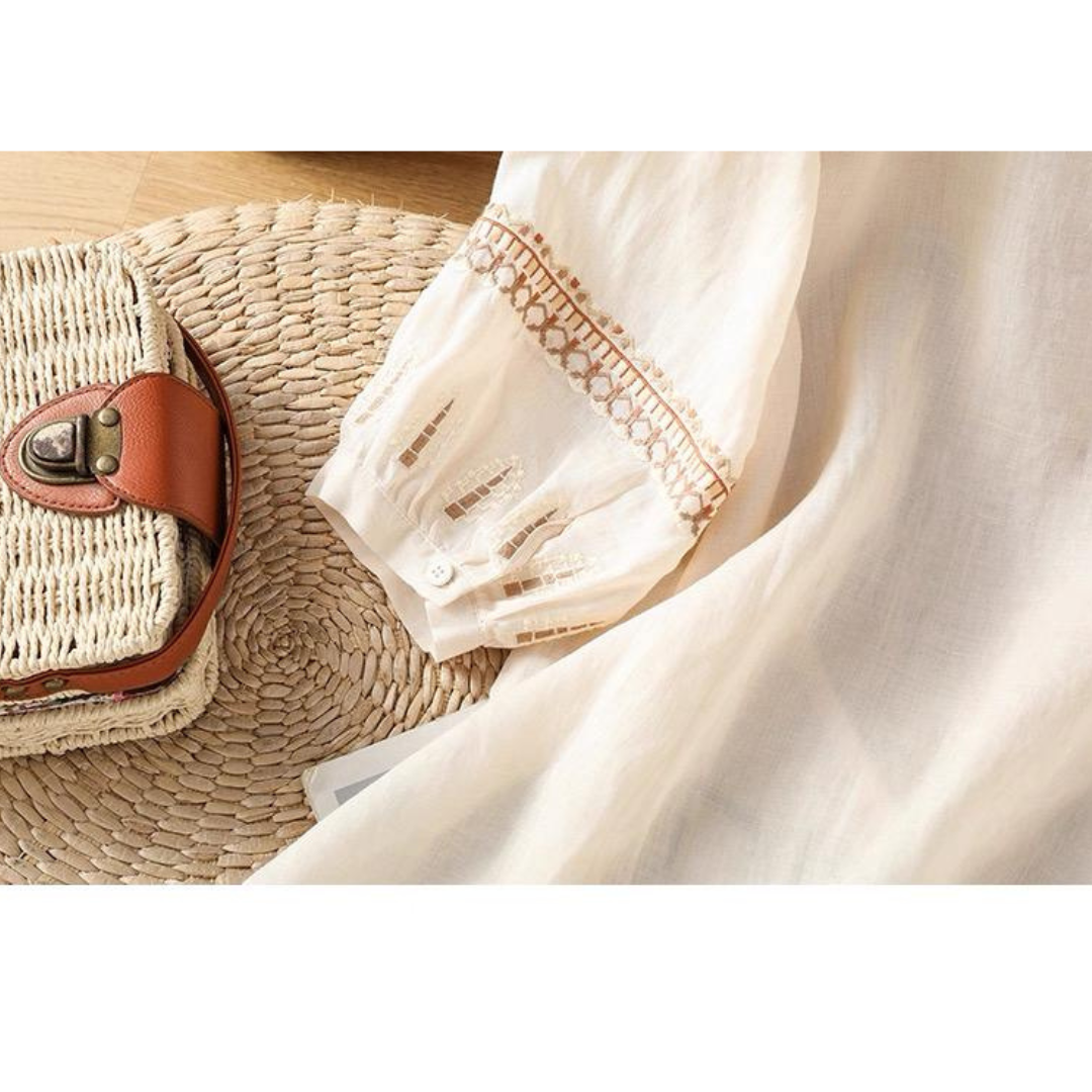 Soft Cotton Ethnic Embroidery Tunic