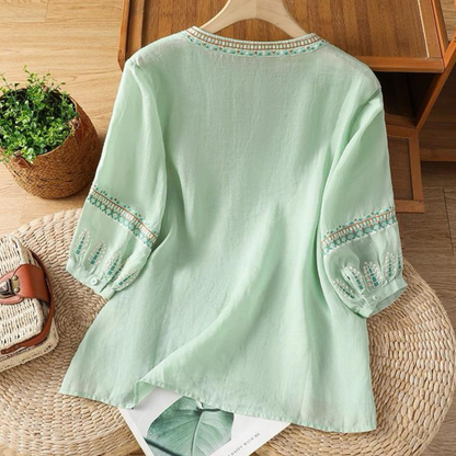 Soft Cotton Ethnic Embroidery Tunic