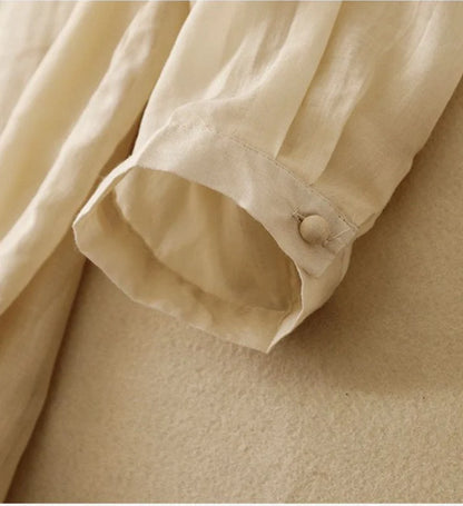 Floral Vine Embroidery Pure Cotton Top