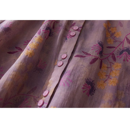 Pure Cotton Floral Printed Casual Shirt