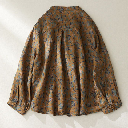 Pure Cotton Floral Printed Casual Shirt