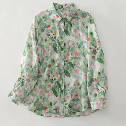 Pure Cotton Printed Full Sleeve Casual Shirt