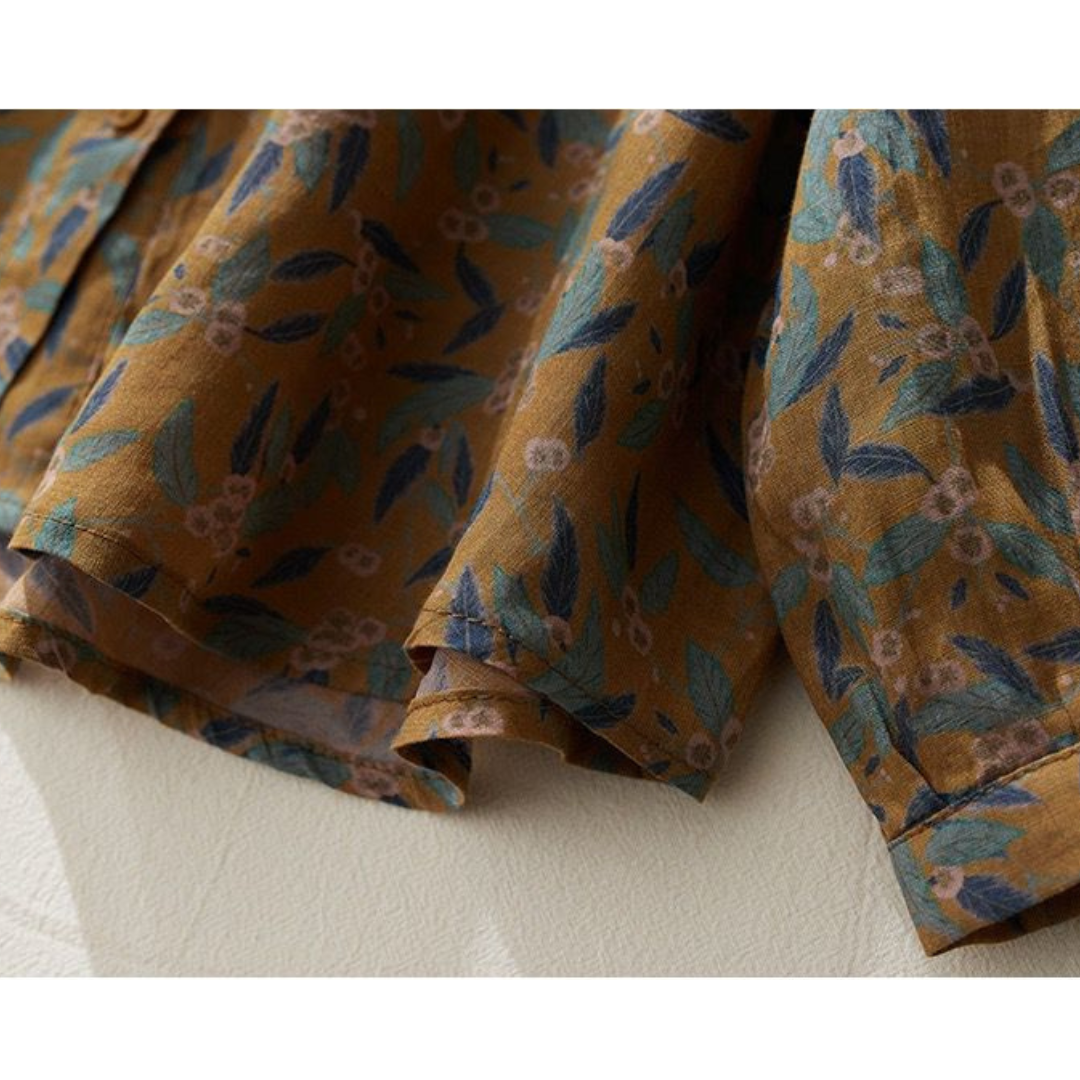 Pure Cotton Floral Printed Casual Shirt