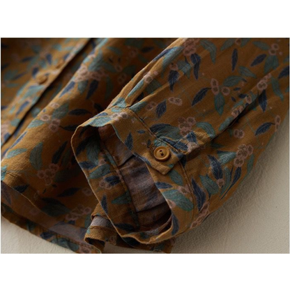 Pure Cotton Floral Printed Casual Shirt