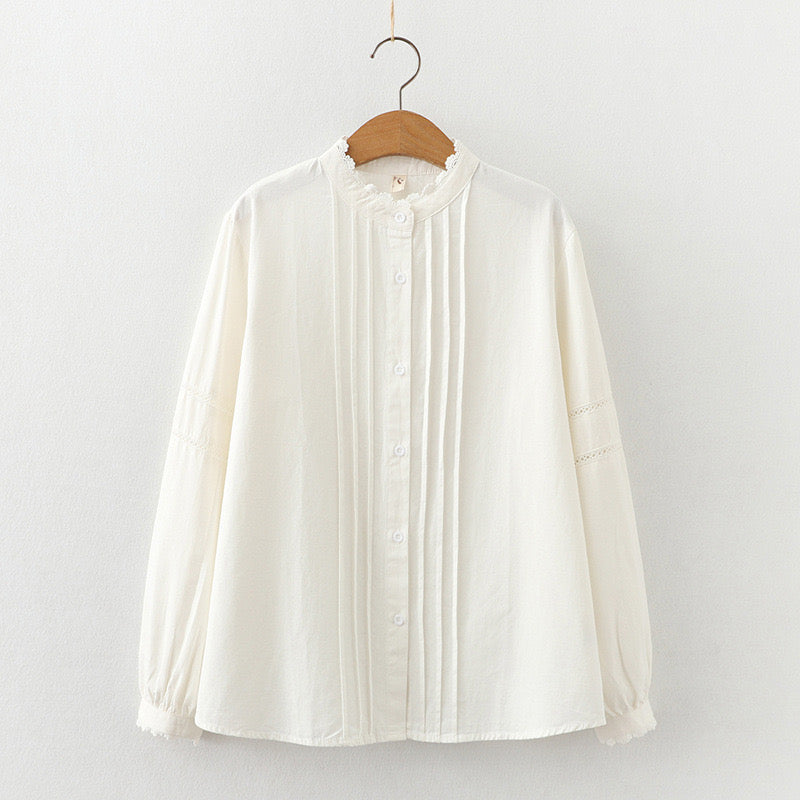 Pleated Buttoned Shirt main image 1