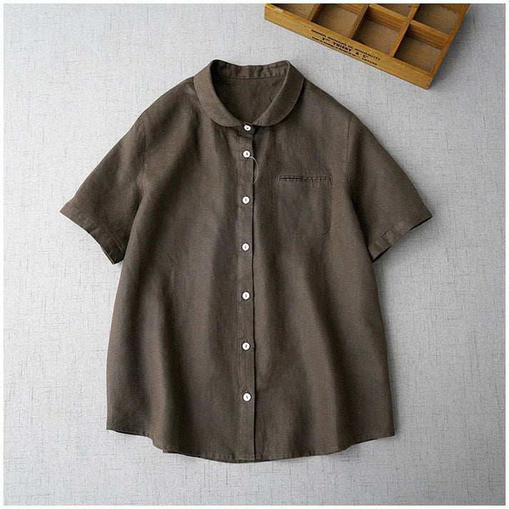 Classic 100% Pure Cotton Plain Shirt with Chest Pocket