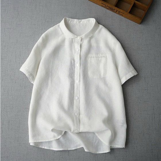 Classic 100% Pure Cotton Plain Shirt with Chest Pocket