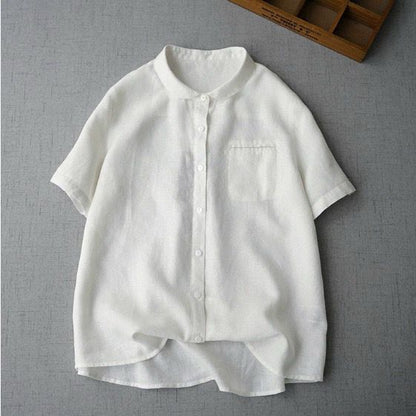 Classic 100% Pure Cotton Plain Shirt with Chest Pocket