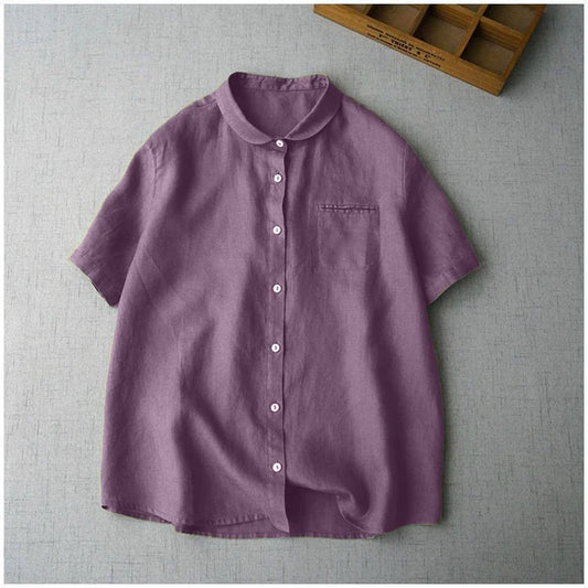 Classic 100% Pure Cotton Plain Shirt with Chest Pocket