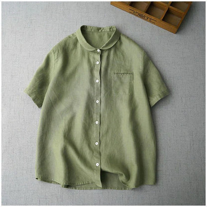 Classic 100% Pure Cotton Plain Shirt with Chest Pocket